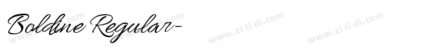 Boldine Regular字体转换